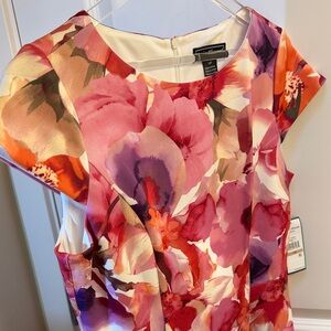 Jessica Howard Vibrant Floral Midi Dress size 12 Petite